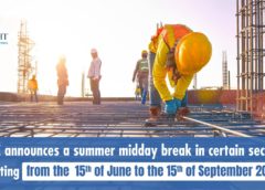 UAE Announces a Summer Midday Break in Certain Sectors Starting from the 15th of June to the 15th of September 2022.